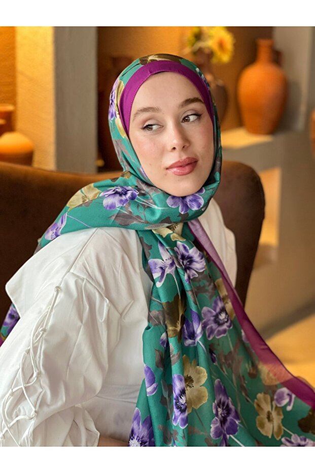 Fiori Pattern Lina Shawl - 2