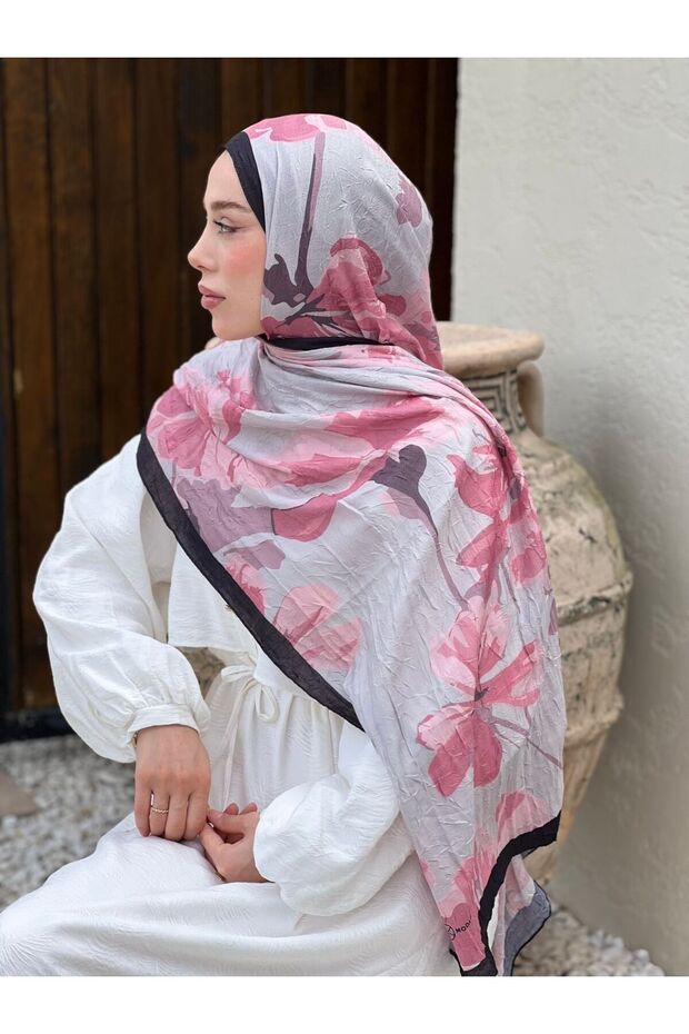 Rapsodi Desen Bambu Şal - 1