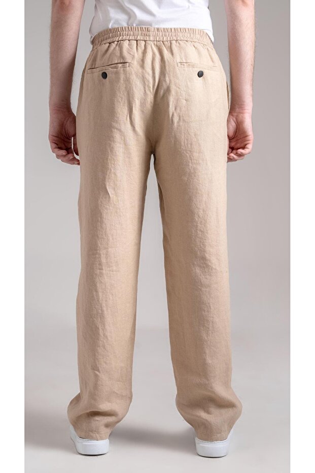 Ham Keten Bej Pantolon - 2