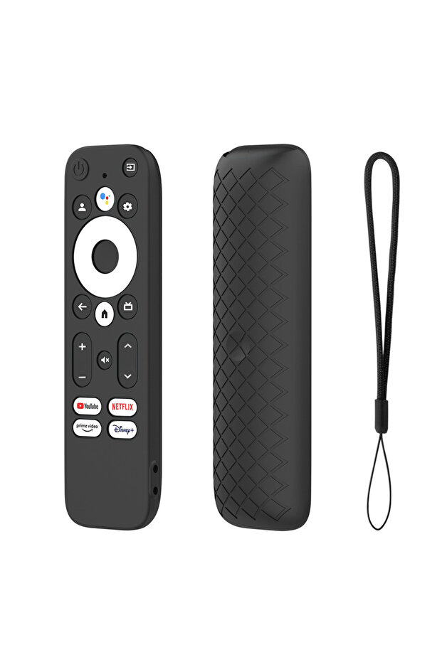 حافظة سوداء للتحكم عن بعد لجهاز MECOOL KD3 مضادة للسقوط ومضادة للانزلاق بتصميم قطع دقيق مناسب - 1