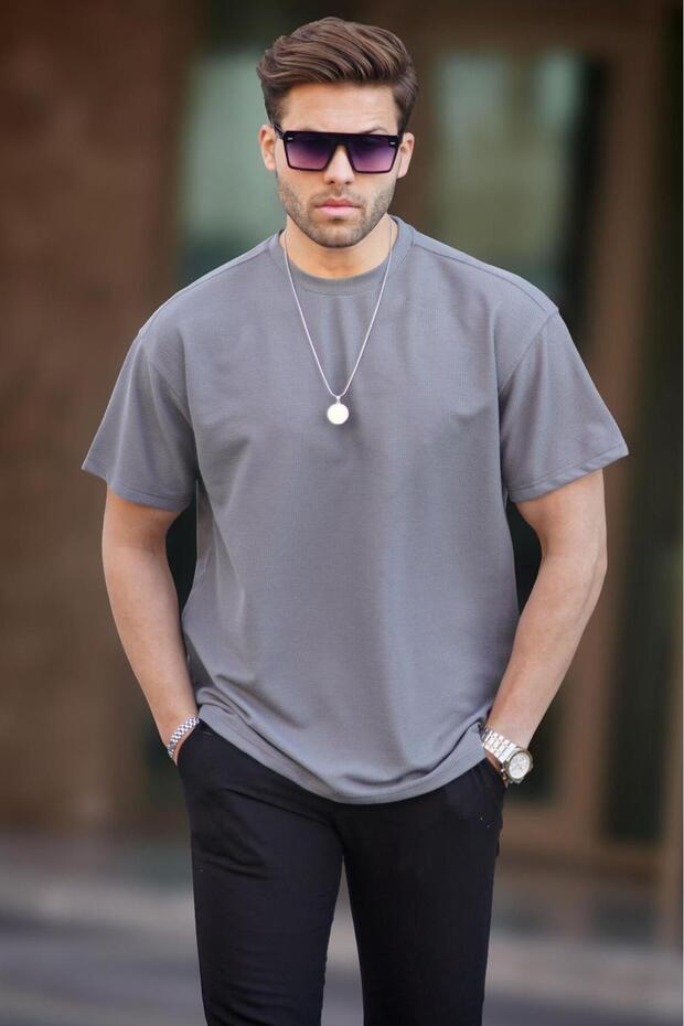 Füme Basic Oversize Erkek Tişört 7010 - 2