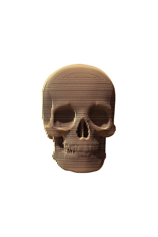 3D пъзел, ЧЕРЕП, Картон, 72 части - 1