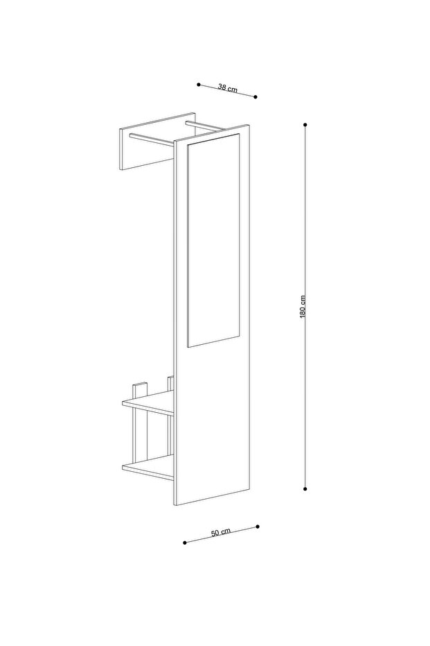 GRAFFE VESTİYER CEVİZ - 2