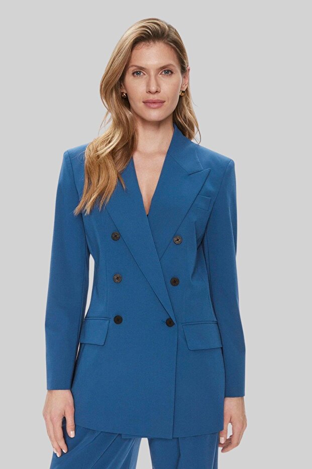 Slim Fit Ceket Mavi - 1