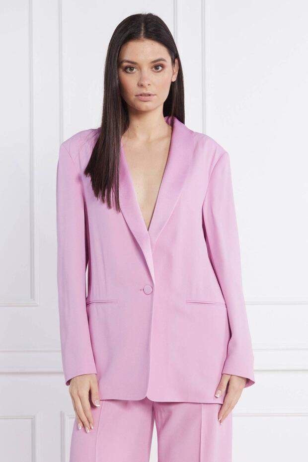 Regular Fit Kadın Blazer Ceket Pembe - 2