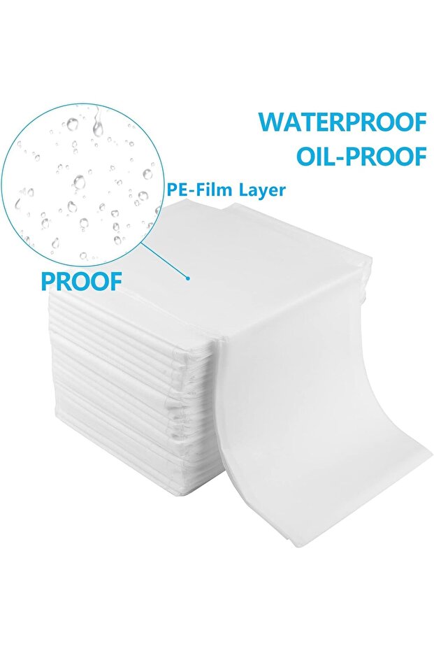 100 قطعة من ملاءات سرير السبا للاستخدام مرة واحدة، واقي ملاءات طاولة التدليك المقاوم للماء، - 2