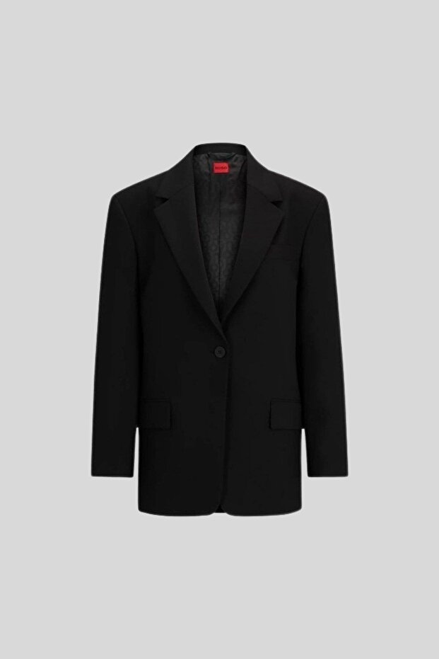 Boss Oversize Ceket Siyah - 1