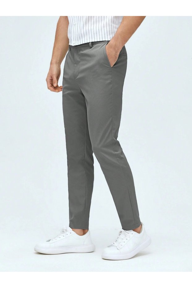 Casual Regular Fit Men's Linen Chino Pants