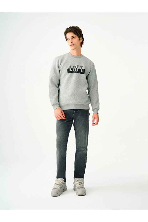 JUSTIN Koyu Gri Erkek Jean Pantolon LF2037012 - 1