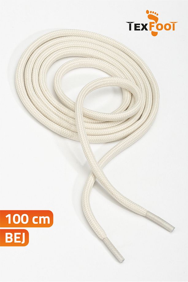 Yuvarlak Polyester Spor Ayakkabı ve Bot Bağcığı 100 cm - 1