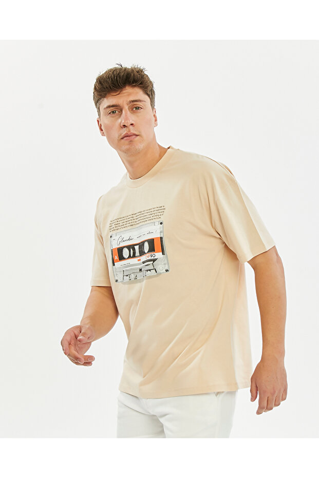 Oversize Wide Fit Crew Neck Short Sleeve T-Shirt