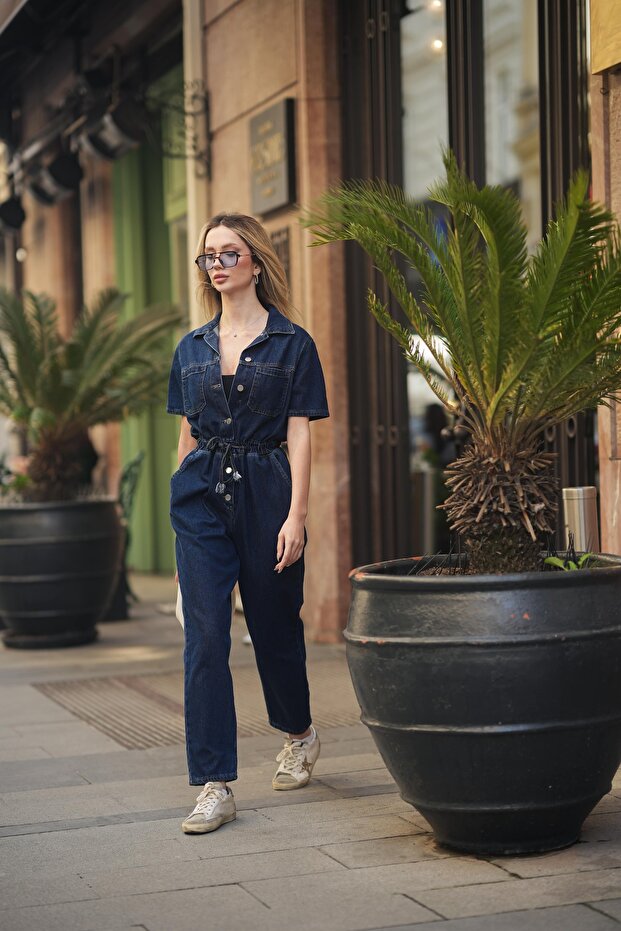 Jean Tulum Beli Lastikli - 4