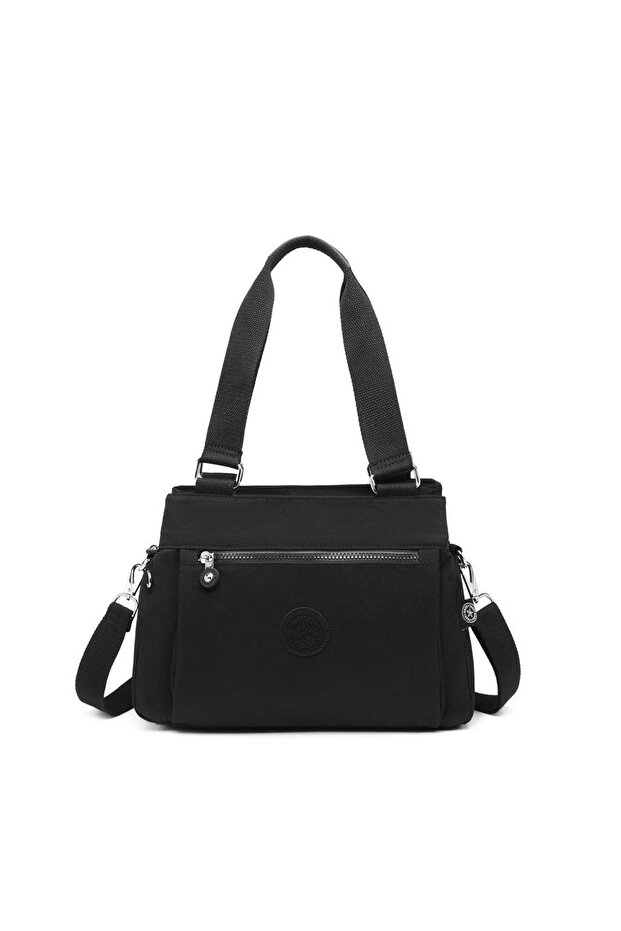 Smartbags Wrinkle Fabric Women's Shoulder Bag 2022-1125 Black