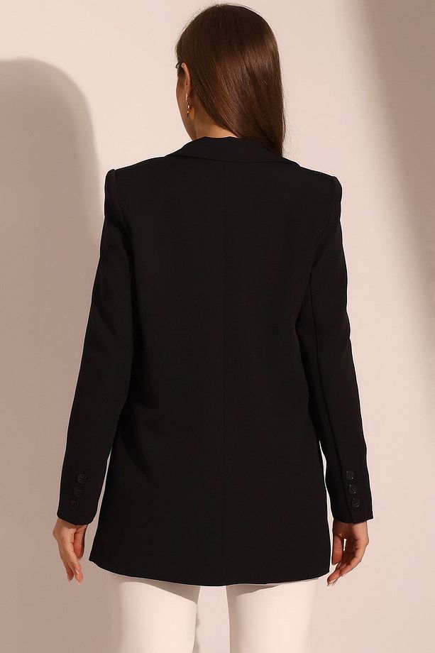 Tek Düğmeli Blazer Model Ceket - 6