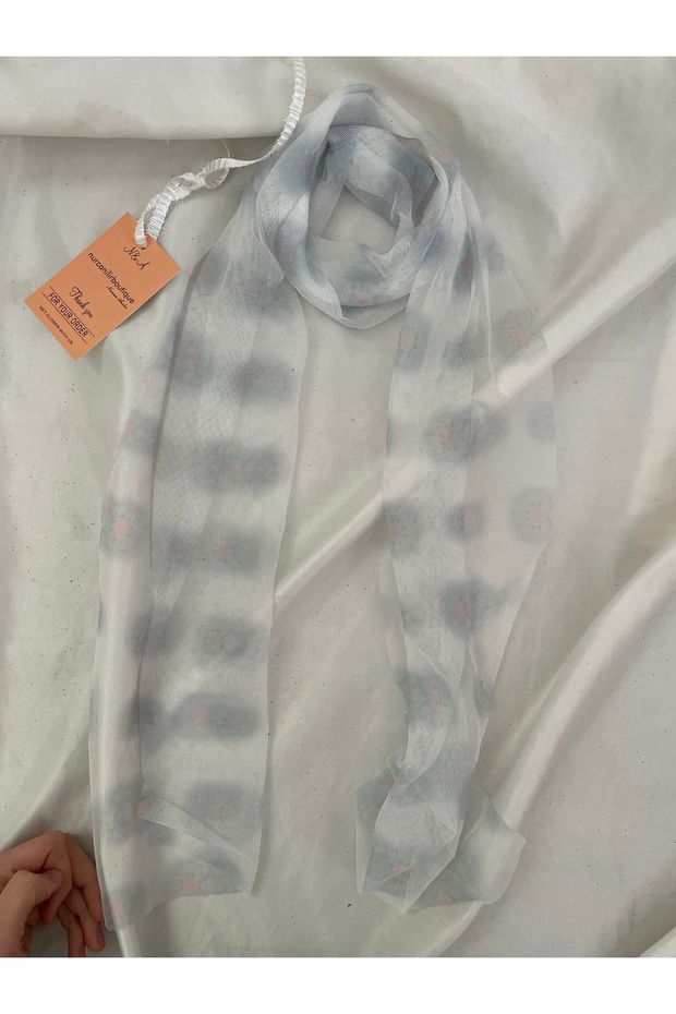 منديل تول منقوش - 3