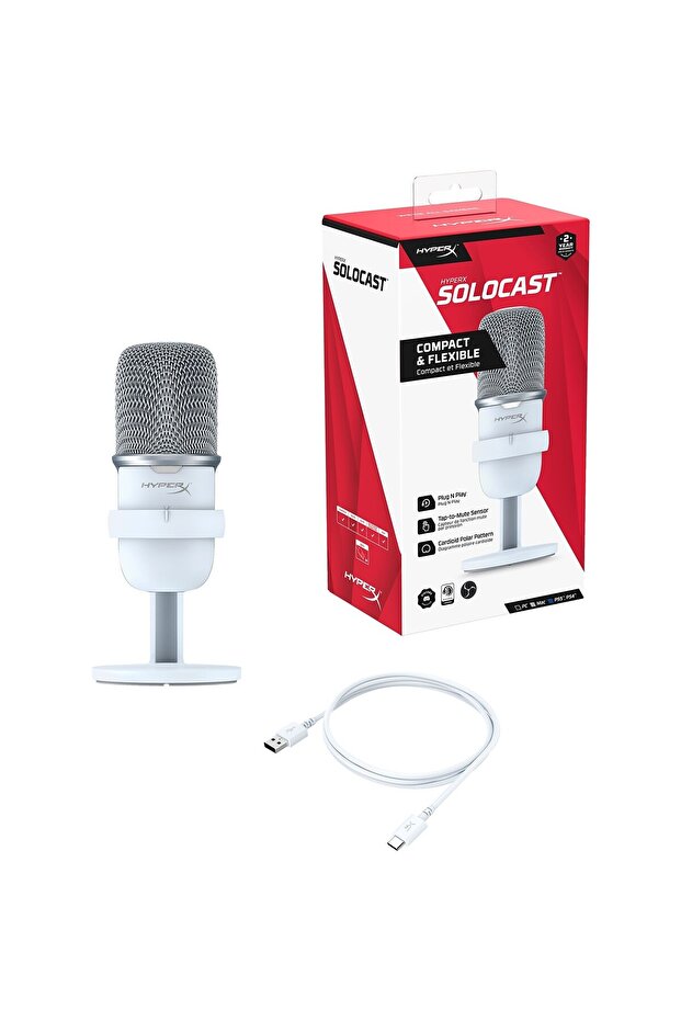 Solocast Beyaz Mikrofon 519T2AA - 2