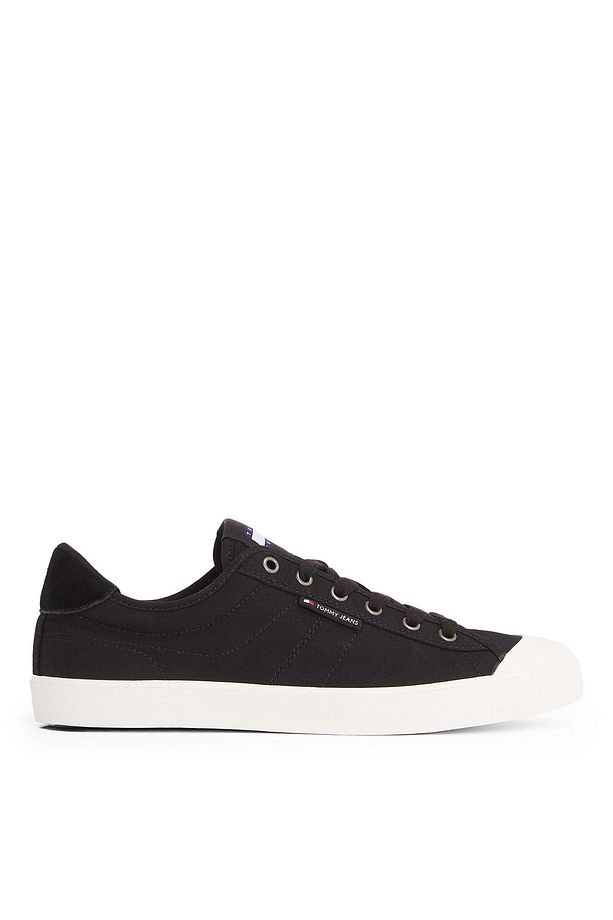 Siyah Erkek Sneaker TJM VULCANIZED BUMPER CANVAS - 1