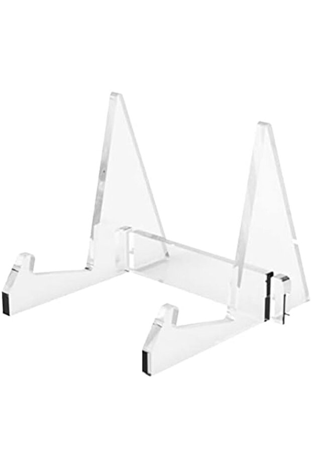 Clear Acrylic Vinyl Record Display Rack – Shelf Stand for Discs, Books, and Decorative Display