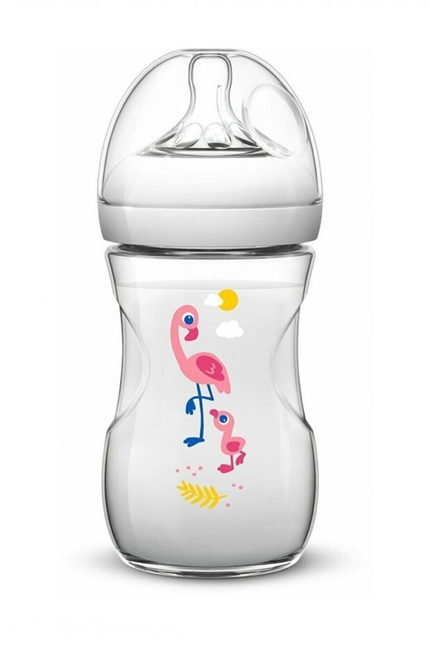 Natural Pelikan Patterned Baby Bottle 260 Ml