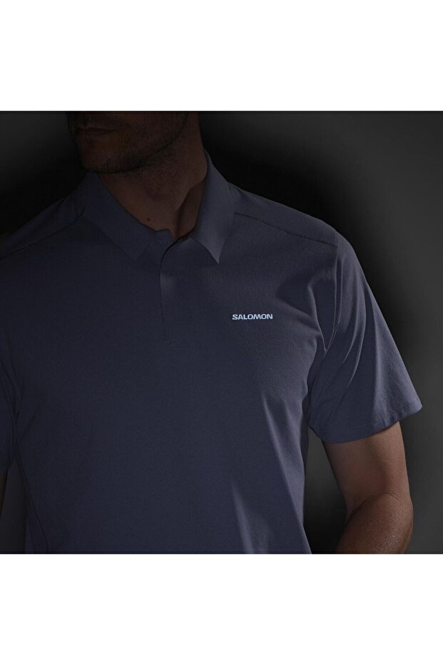 TRACKLINE POLO Ανδρικό T-Shirt ΜΠΛΕ ΓΡΑΝΙΤΗΣ LC2439500 - 5