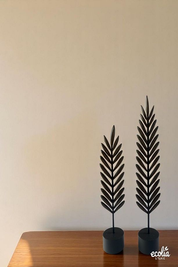 Modern Minimalist Dekoratif Siyah Yaprak Seti – Ev Dekorasyonu Için Şık Ve Zarif Ikili Aksesuar - 4