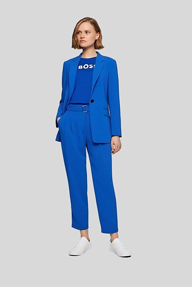 Regular Fit Kadın Ceket Mavi - 1