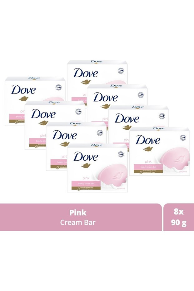 Beauty Cream Bar Pink with Moisturizing Effect 90 g X8 Pieces