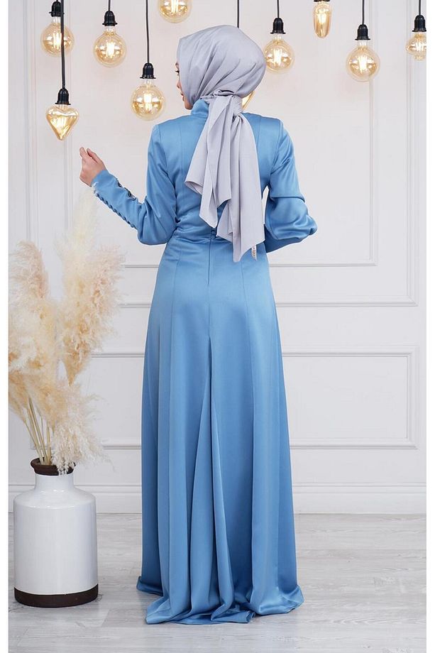 Demet Ipek Abiye 21kd-5470 Mavi - 3
