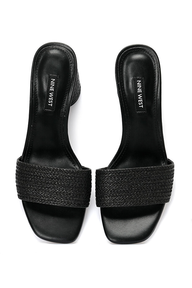 Mapelı2 3fx Siyah Kadın Topuklu Terlik - 4