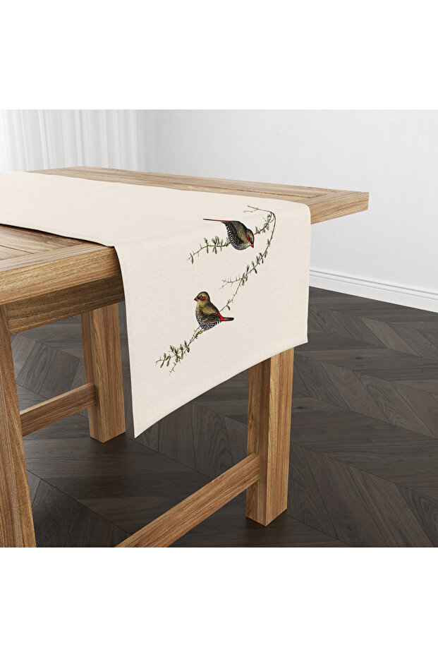 Digital Printed Runner - Bird Pattern - 140X40 cm - 2