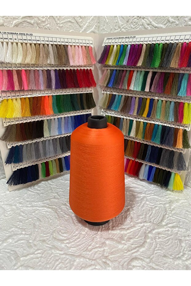 Overlock Thread (Muz Ip) 500Gr (Orange) - 1