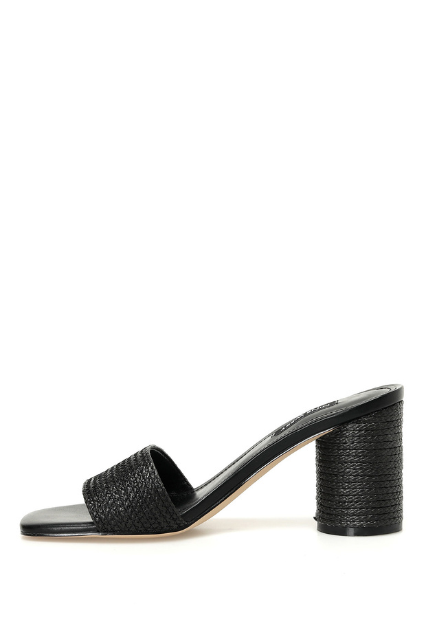 Mapelı2 3fx Siyah Kadın Topuklu Terlik - 3