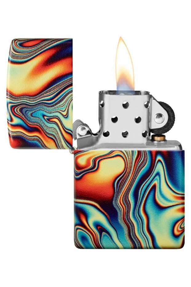 Colorful Swirl Pattern Design Glow In The Dark Çakmak - 2