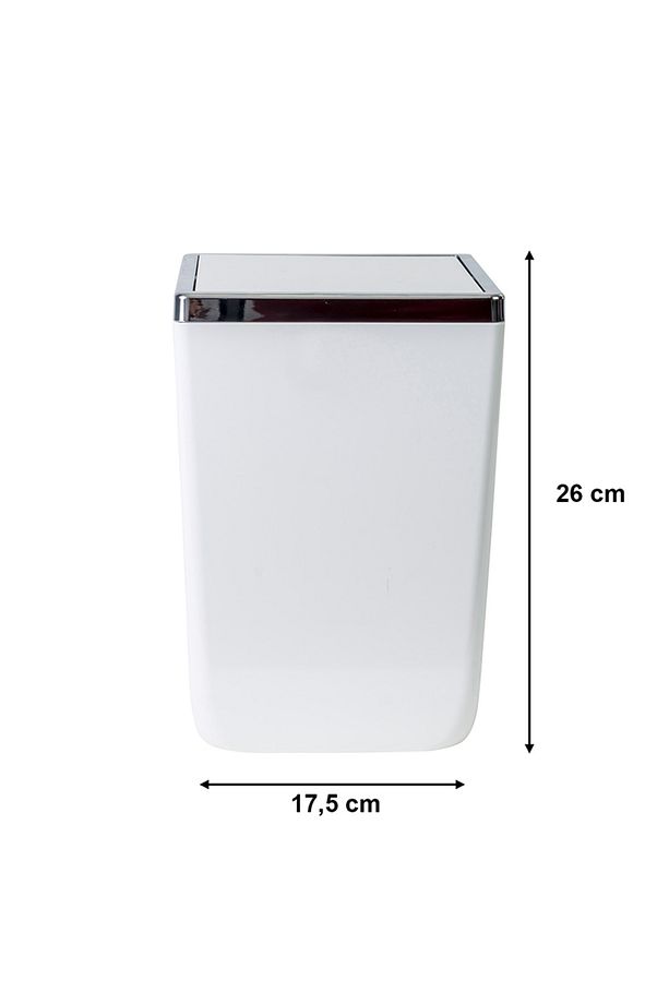 Toskana Çöp Kovası 6 Lt Beyaz - 3
