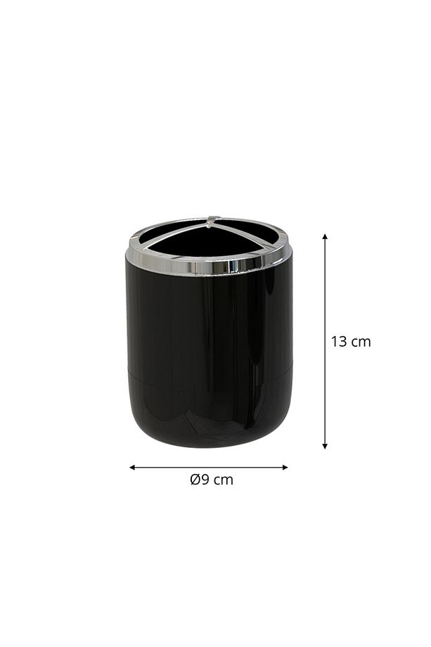 LİMA XL DİŞ FIRÇALIK KROM DEKORLU - SİYAH - 2