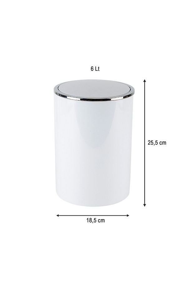 Lenox Çöp Kovası 6 Lt Beyaz - 4