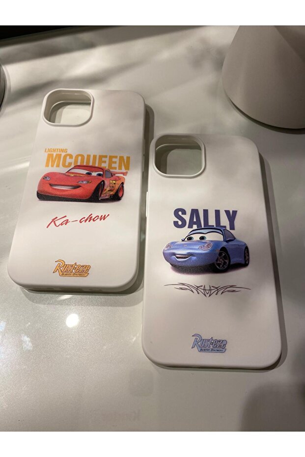 iPhone 13 Telefon Kılıfı (2'Lİ) SALLY AND MCQUEEN - 3