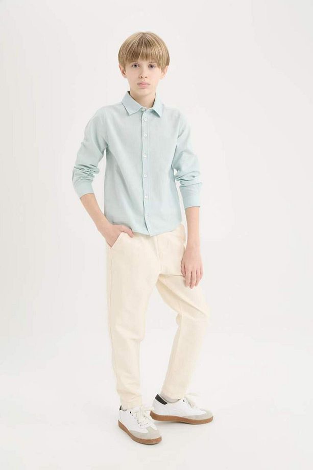 Erkek Çocuk Balloon Fit Standart Paça Twill Pantolon B6709a825sp - 4