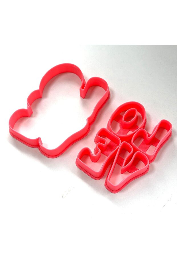 Heart Cooky Cutter Love Written Bottom to Top