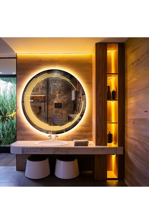 Nova Led'li Kumlamalı Lavabo & Banyo Aynası (Dokunmatik Sensörlü) - 2