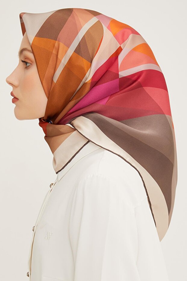 Eșarfă de mătase Tivil 8901D E23YA8901D02-05 - 2