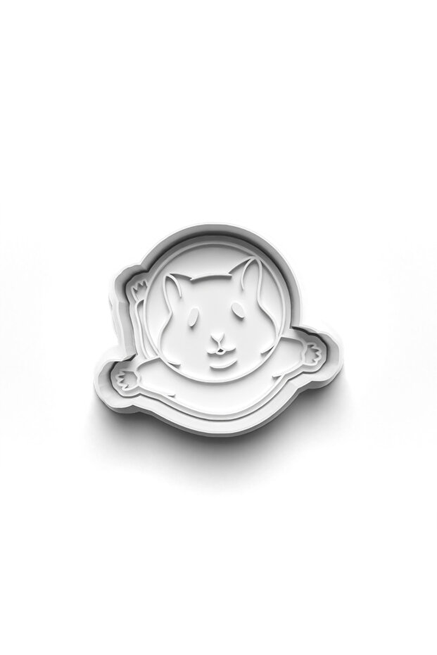 قالب كوكي هامستر الفضاء وطوابعه 3D-0240_2