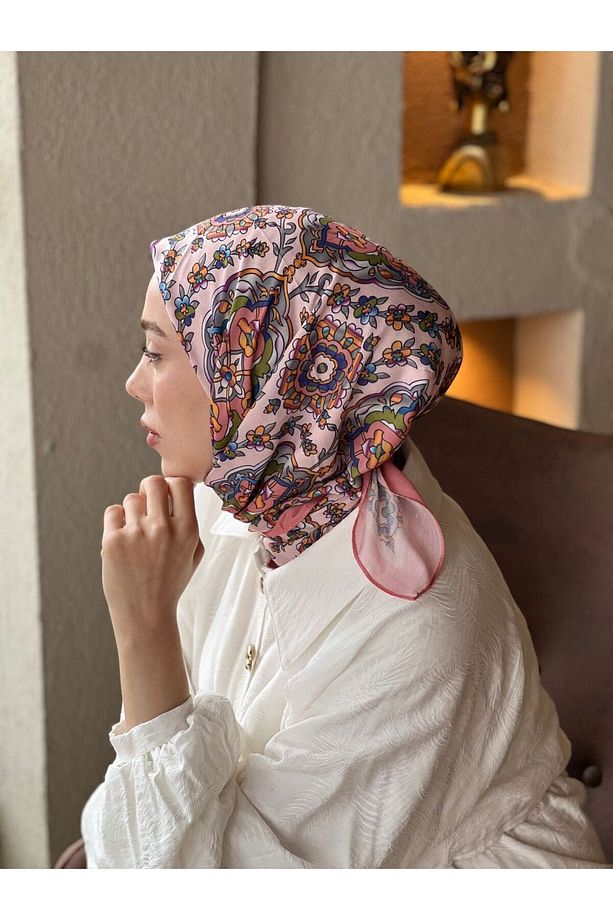 Nisan Desen Pamuk Eşarp - 3