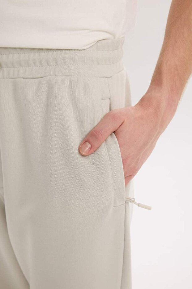 Regular Fit Ince Eşofman Altı Fermuar Cepli Beli Bağcıklı Lastikli Paça B3657ax25sp - 5