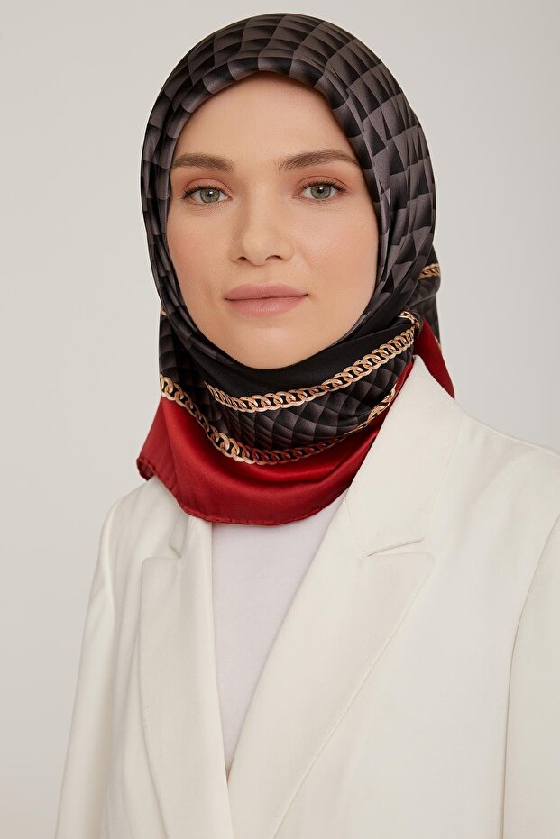 Silk Scarf 8834D - Small Size