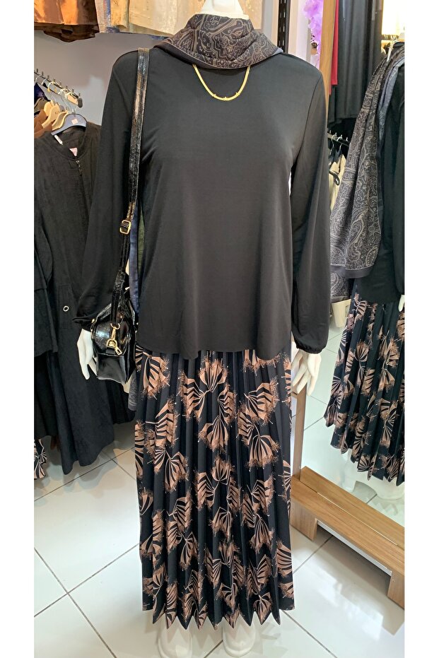 SİYAH KREP ETEK - 2