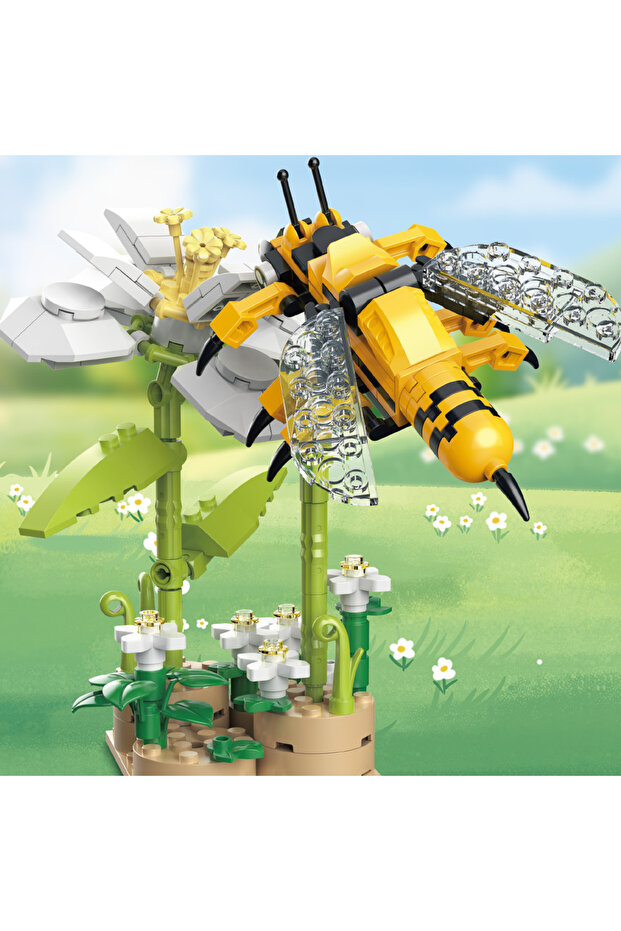 Blok Çiçek ve Arı 166 Parça - 4