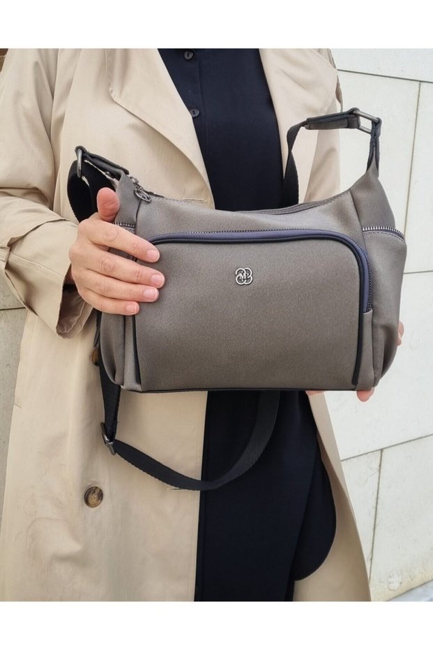 Women's Gray Shoulder Bag