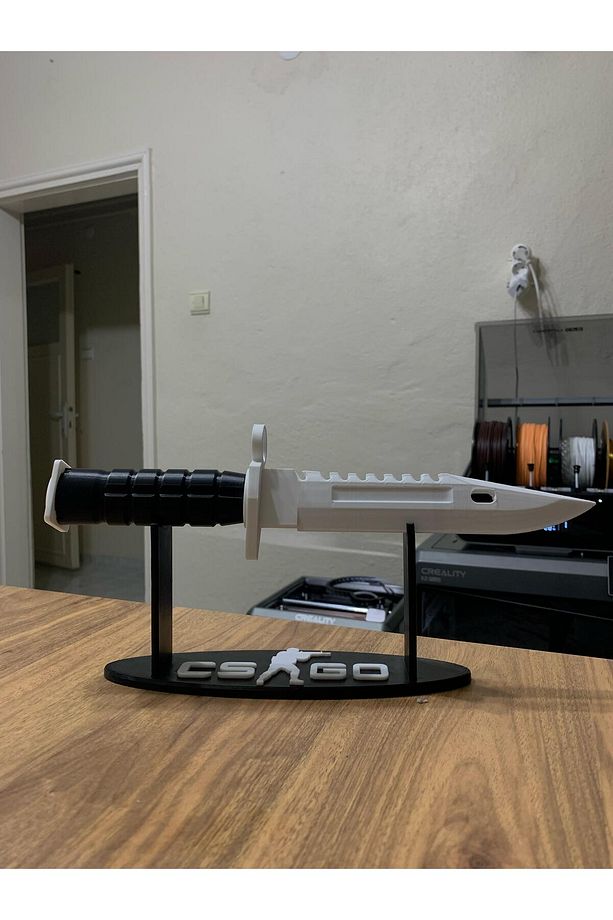 CS:GO M9 Bayonet 3D Baskı Dekoratif Bıçak Maketi + Stand - 2