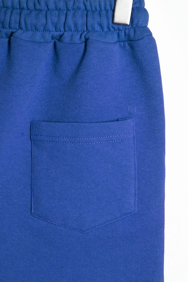 Erkek Saks Mavi Basic Regular Fit Şort & Bermuda - 3